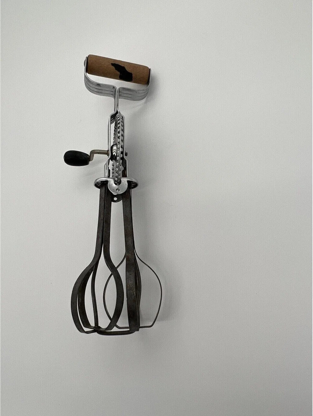 Ekco Stainless Steel Vintage Rotary Hand Mixer Egg Beater Hi-Speed